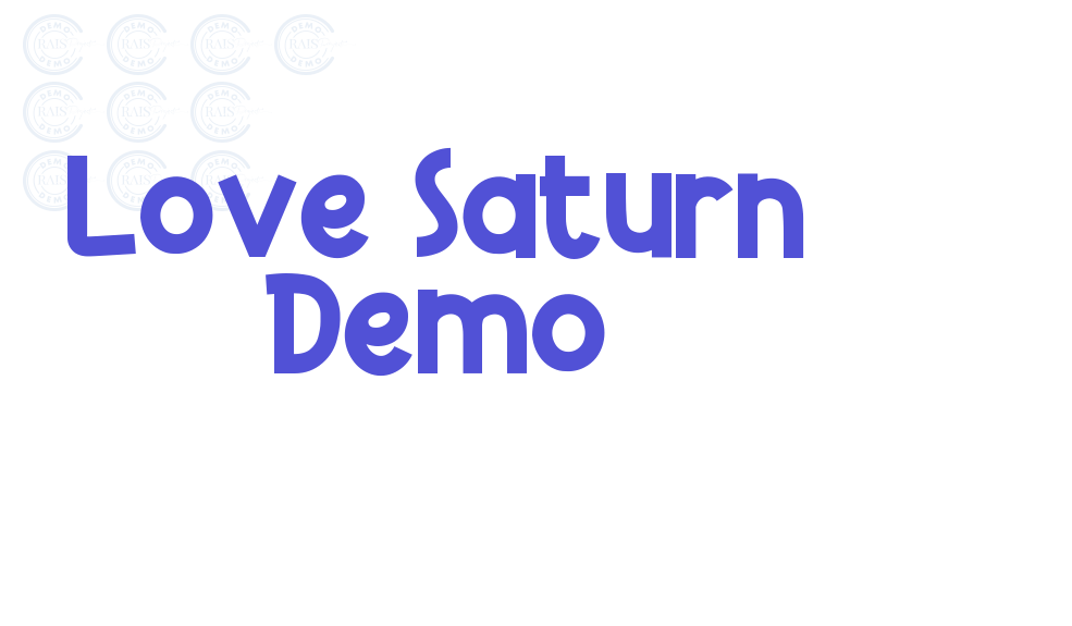 Love Saturn Demo-font-download