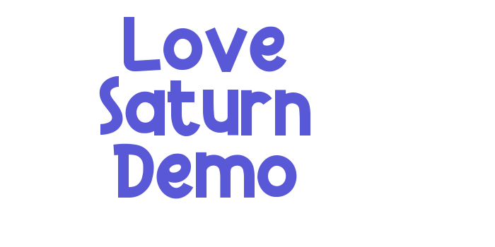 Love Saturn Demo Font