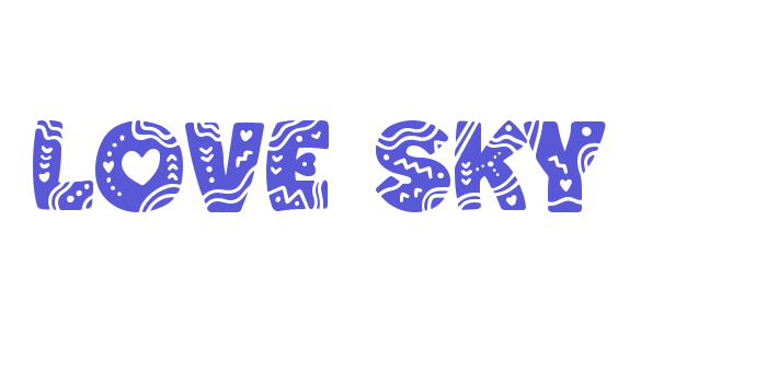 Love Sky Font