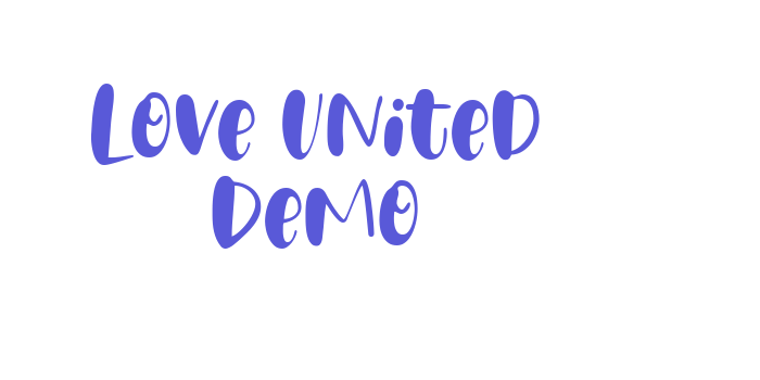 Love United Demo Font Download