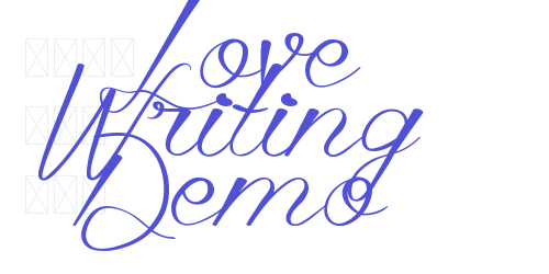Love Writing Demo-font-download