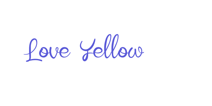 Love Yellow Font Download