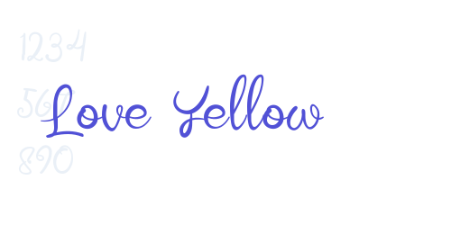 Love Yellow-font-download