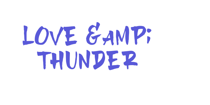 Love & Thunder Font Download