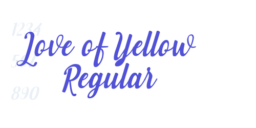 Love of Yellow Regular-font-download