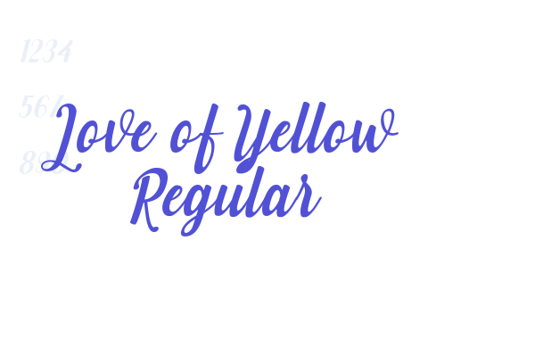 Love of Yellow Regular