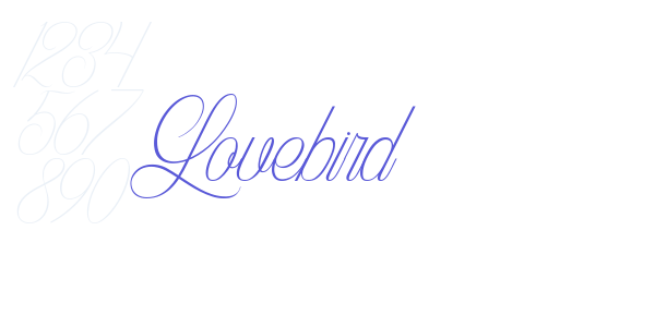 Lovebird font