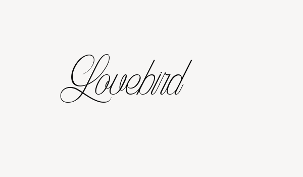 Lovebird Font