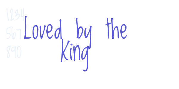 Loved by the King font free