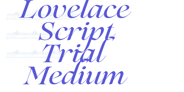 Lovelace Script Trial Medium font free