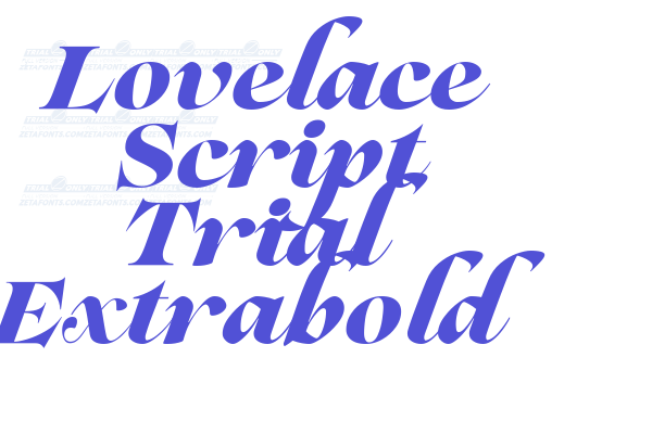 Lovelace Script Trial Extrabold