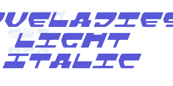 Loveladies Light Italic font