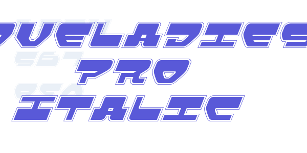 Loveladies Pro Italic font free