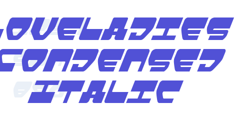 Loveladies Condensed Italic-font-download