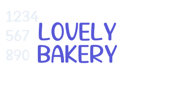 Lovely Bakery font free