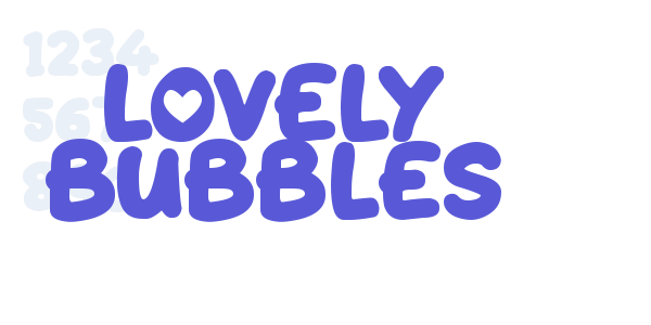 Lovely Bubbles font free