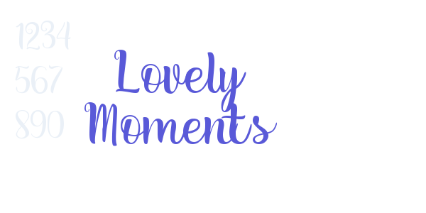 Lovely Moments font free