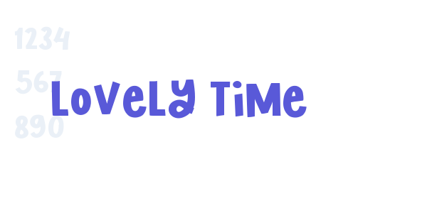 Lovely Time font