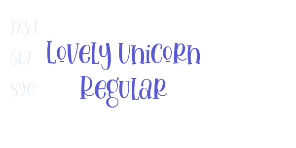 Lovely Unicorn Regular font free