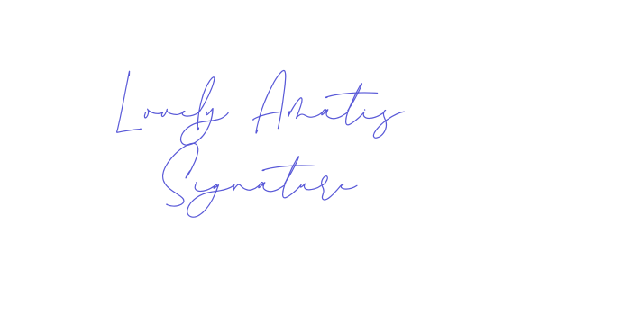 Lovely Amatis Signature Font Download