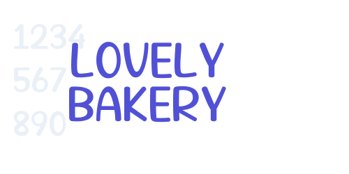 Lovely Bakery-font-download