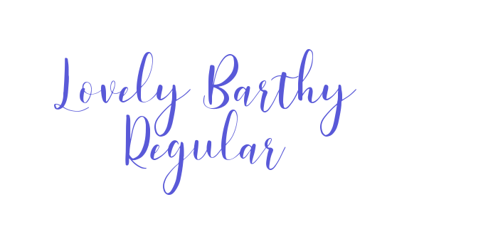 Lovely Barthy Regular Font Download