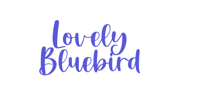 Lovely Bluebird Font Download