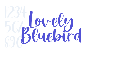 Lovely Bluebird-font-download
