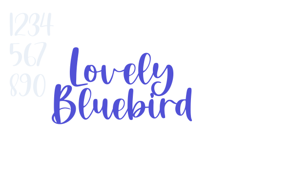 Lovely Bluebird
