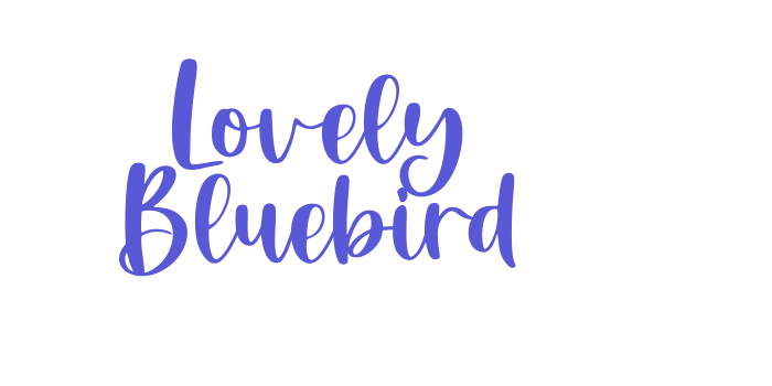 Lovely Bluebird Font