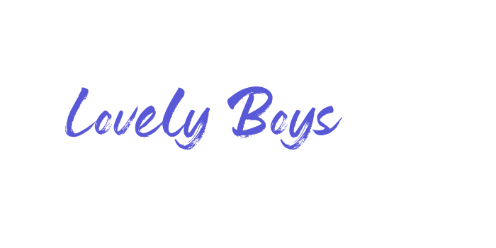 Lovely Boys Font Download