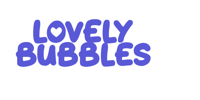 Lovely Bubbles Font Download