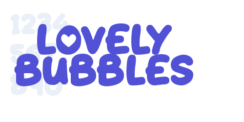Lovely Bubbles-font-download