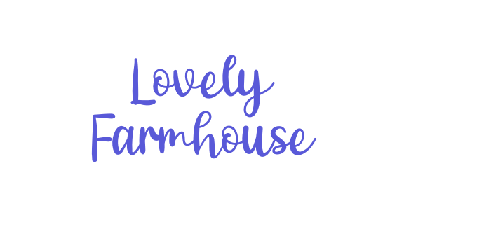 Lovely Farmhouse Font Download