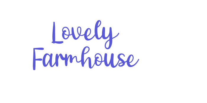 Lovely Farmhouse Font