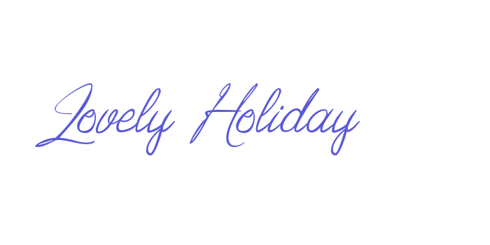 Lovely Holiday Font Download