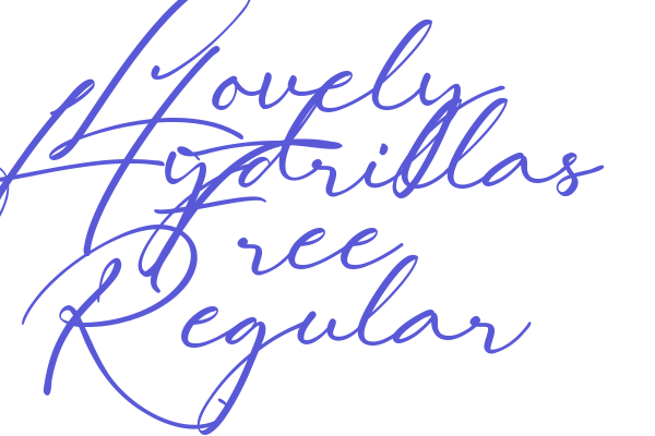 Lovely Hydrillas Free Regular Font