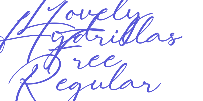 Download Lovely Hydrillas Free Regular Font