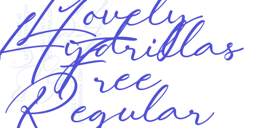 Lovely Hydrillas Free Regular-font-download