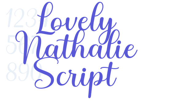 Lovely Nathalie Script font free