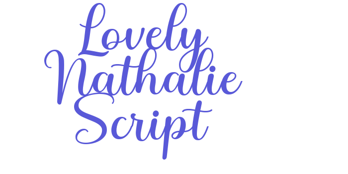 Lovely Nathalie Script Font