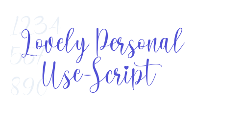 Lovely Personal Use-Script-font-download