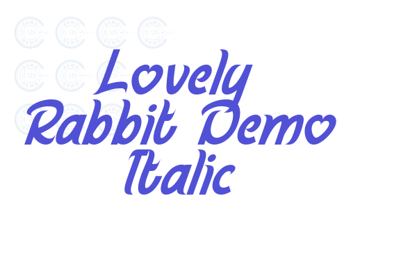 Lovely Rabbit Demo Italic