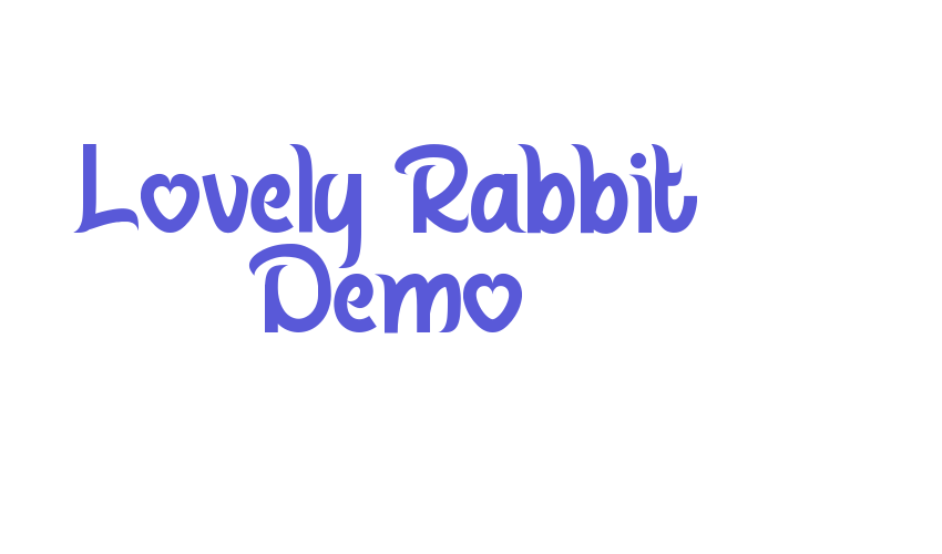 Lovely Rabbit Demo Font