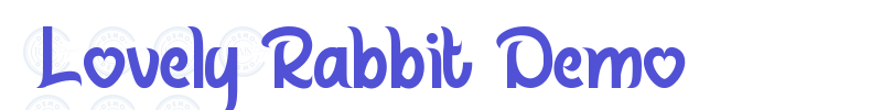 Lovely Rabbit Demo-font