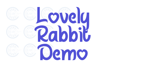 Lovely Rabbit Demo-font-download