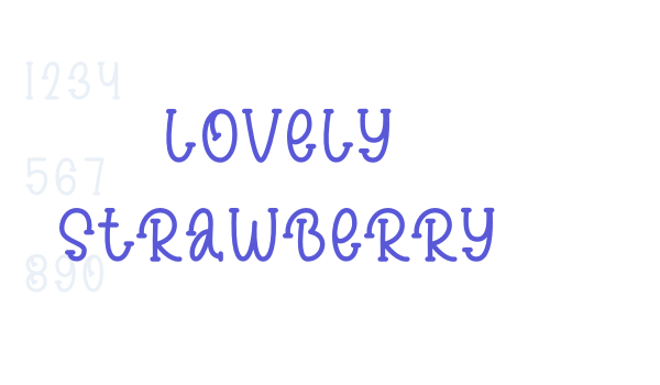 Lovely Strawberry Font