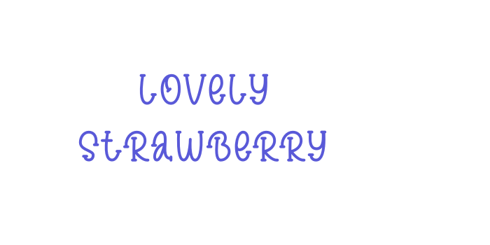 Lovely Strawberry Font Download