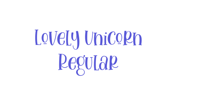 Lovely Unicorn Regular Font Download