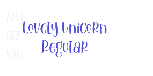 Lovely Unicorn Regular-font-download